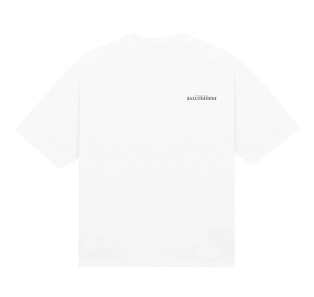 logo t-shirt white/black